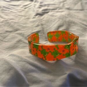 Funky Green Frog Bracelet With Stars